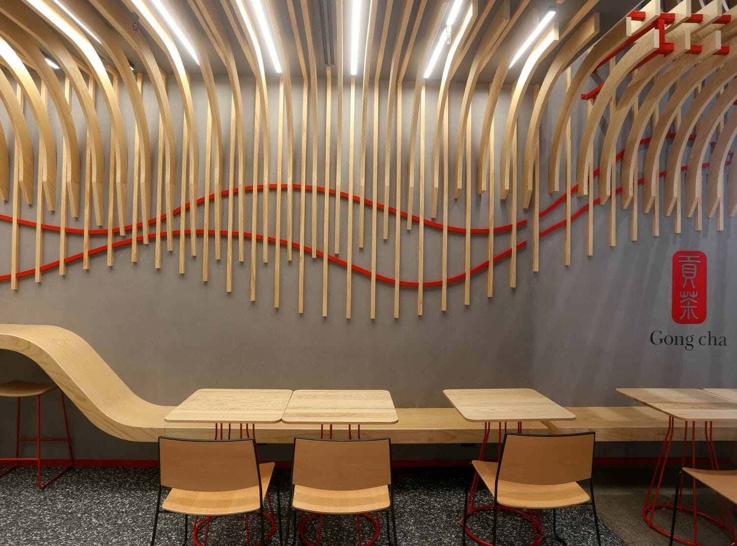 Interior design for Gong Cha