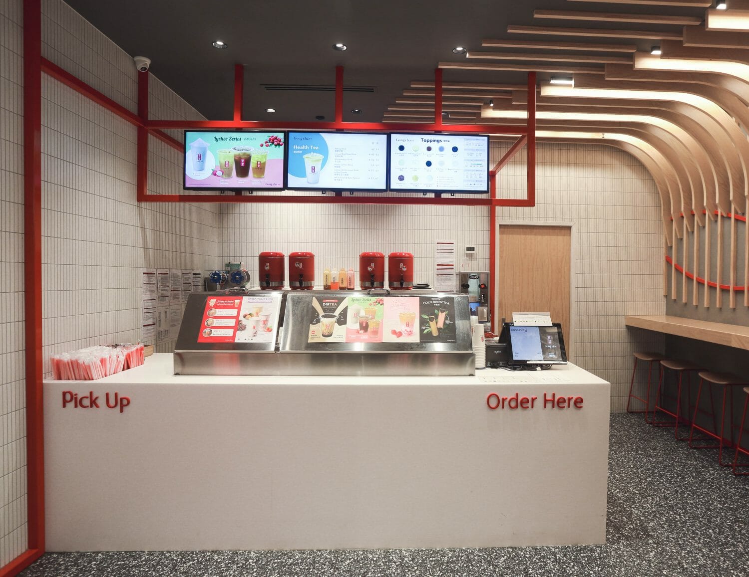 Counter Area design for Gong Cha