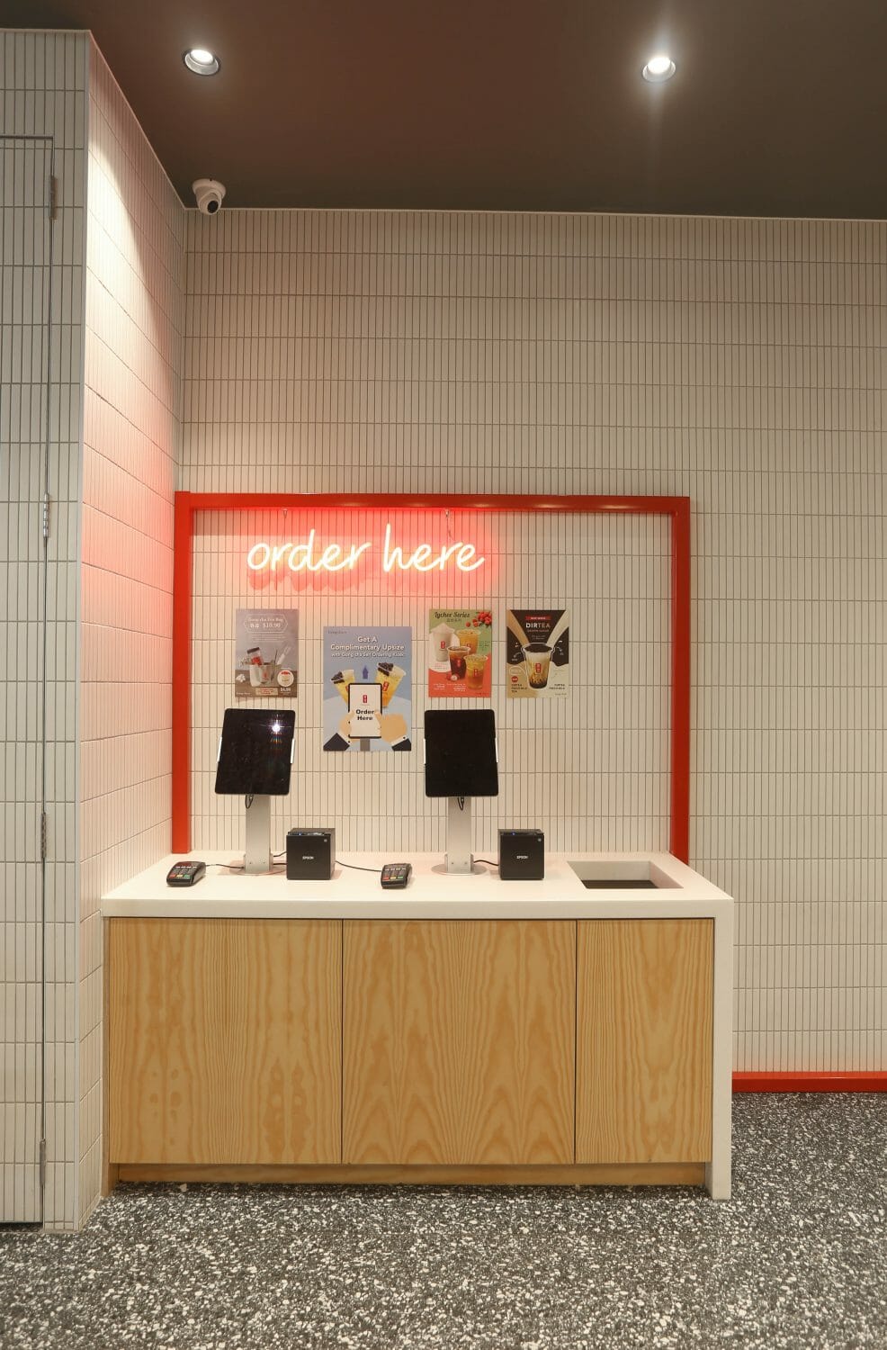 Order Area design for Gong Cha