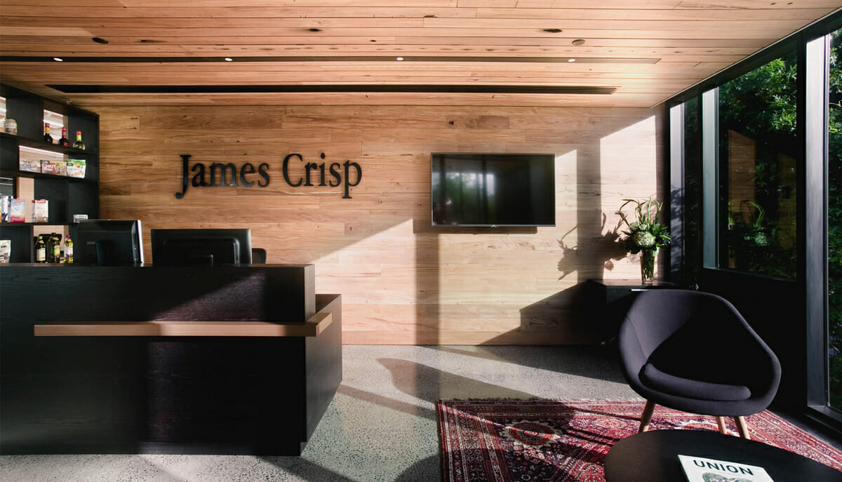 Reception Area Design for James Crisp