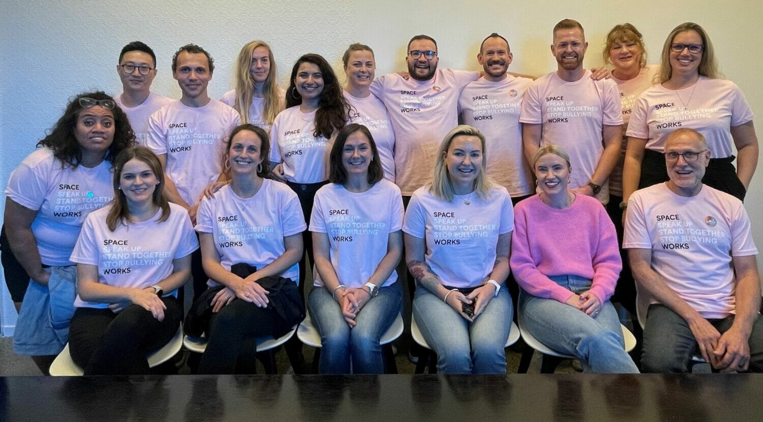 Spaceworks' Team in Pink Shirt Day 2021
