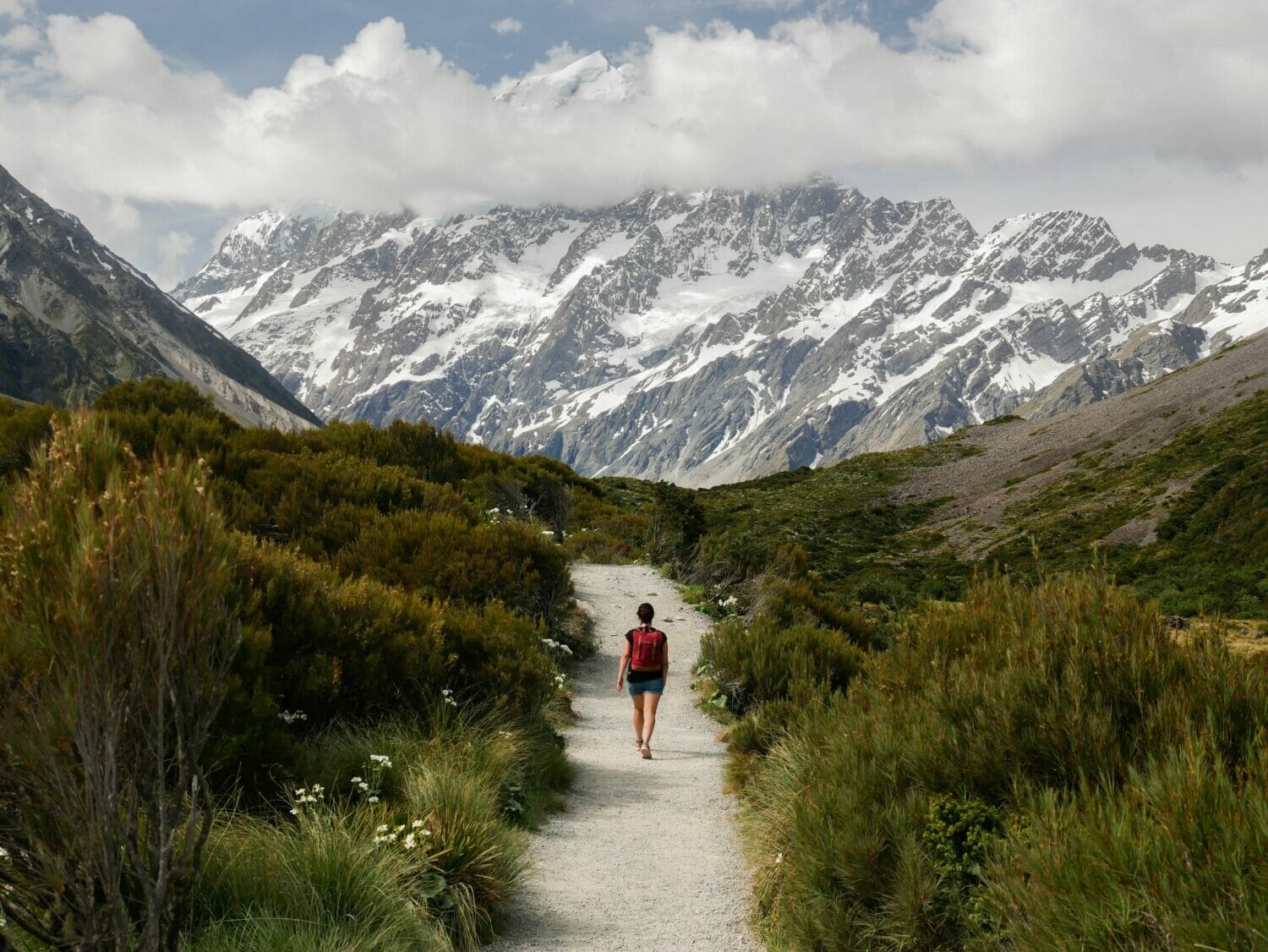 Hiking in winter