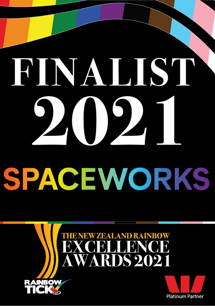 Spaceworks is one of the finalist in the NZ rainbow excellence awards