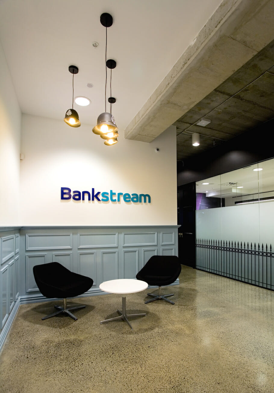 Reception Area Interior Design for BankStream