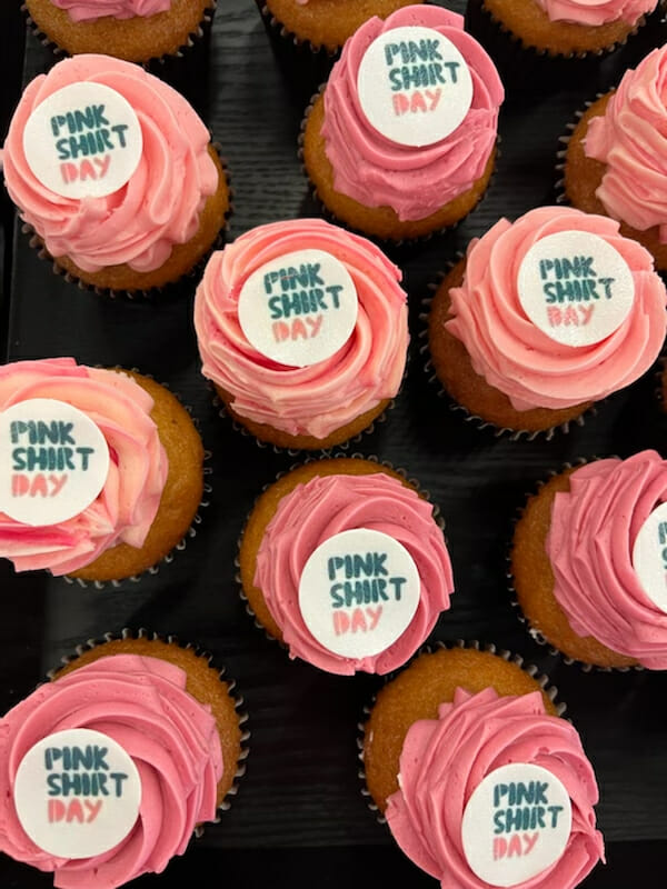 Pink Shirt Day - cupcakes